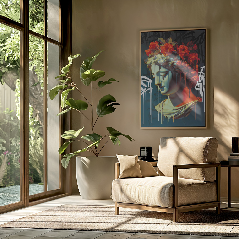 Canvas taulu - Vandal Casandra olohuoneessa