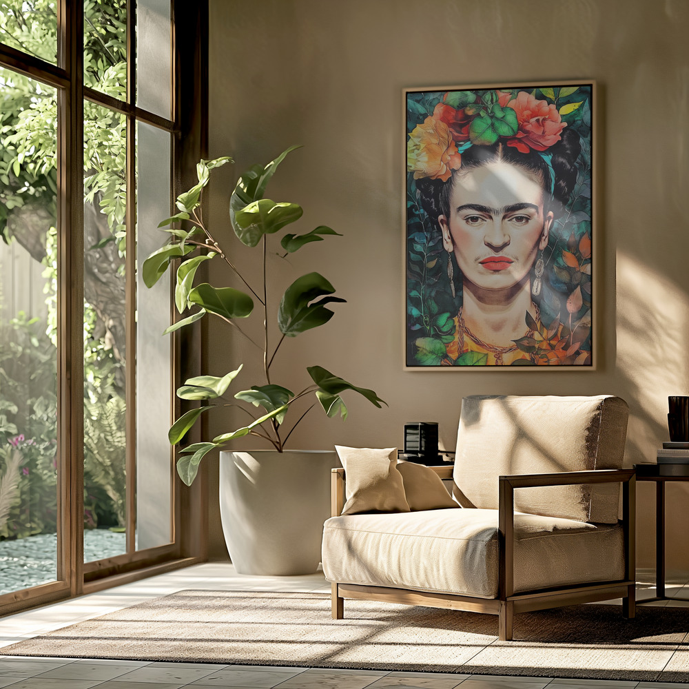 Canvas print - Frida Portrait 9 in the livingroom