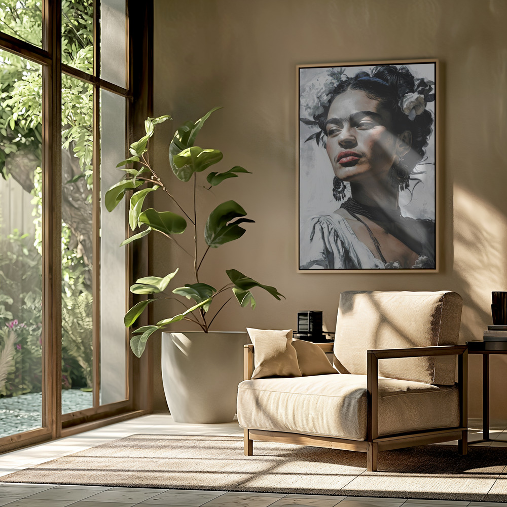 Canvas print - Frida Portrait 14 in the livingroom