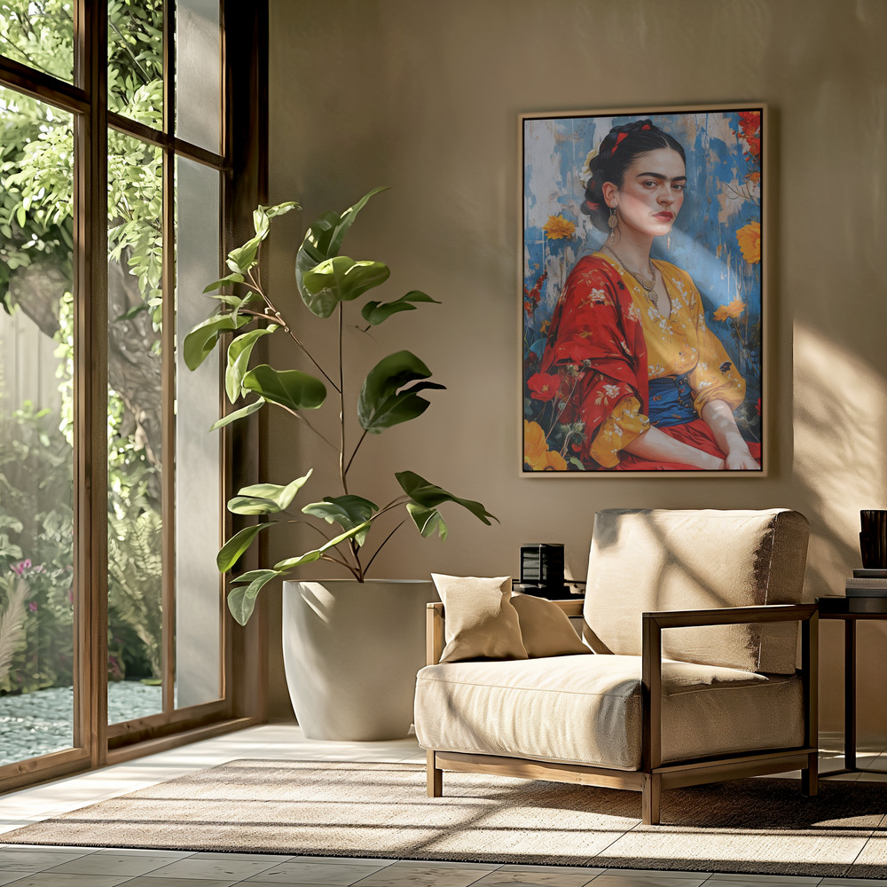Canvas print - Frida Portrait 4 in the livingroom