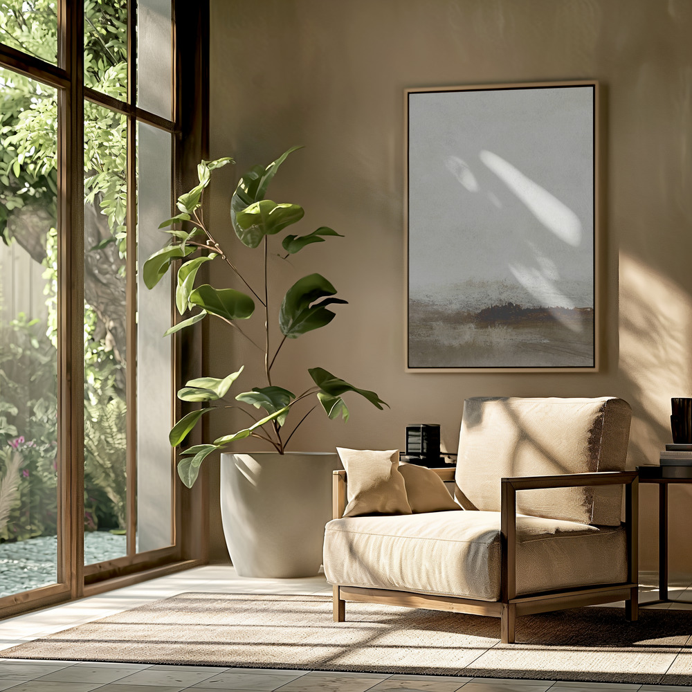 Canvas schilderi - Away from hear 2 in de woonkamer