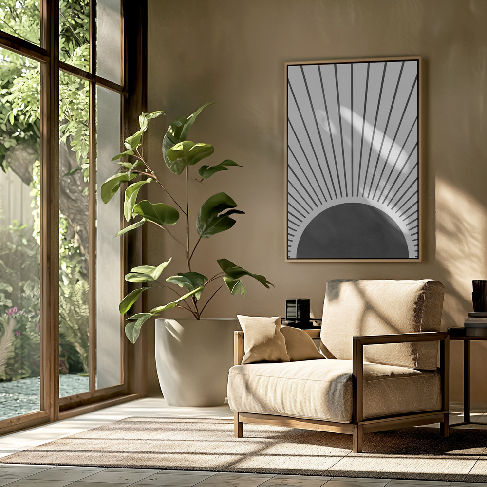 Toile - Sun rays dans le salon
