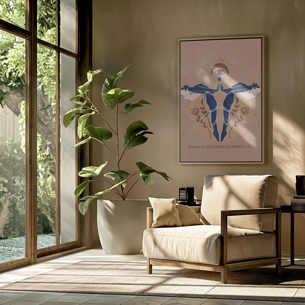 Canvas print - Ethereal Reflection in the livingroom