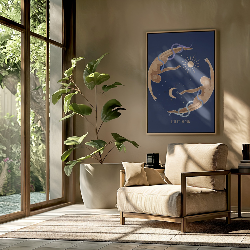 Canvas print - Celestial Harmony in the livingroom