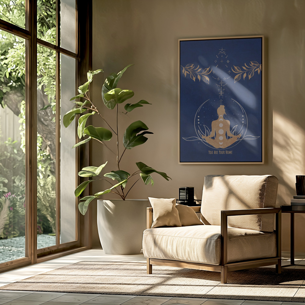 Stampe su tela - Soulful Serenity in salotto