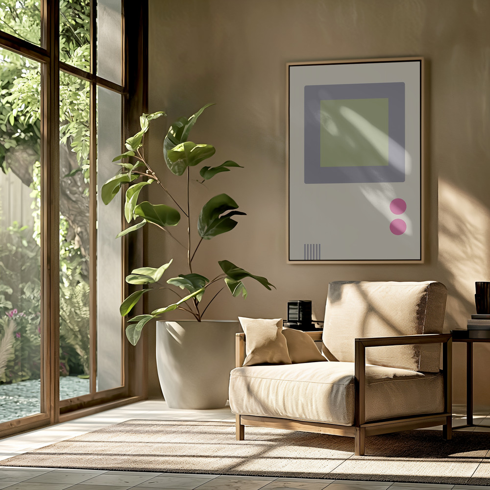 Toile - Abstract 02 dans le salon