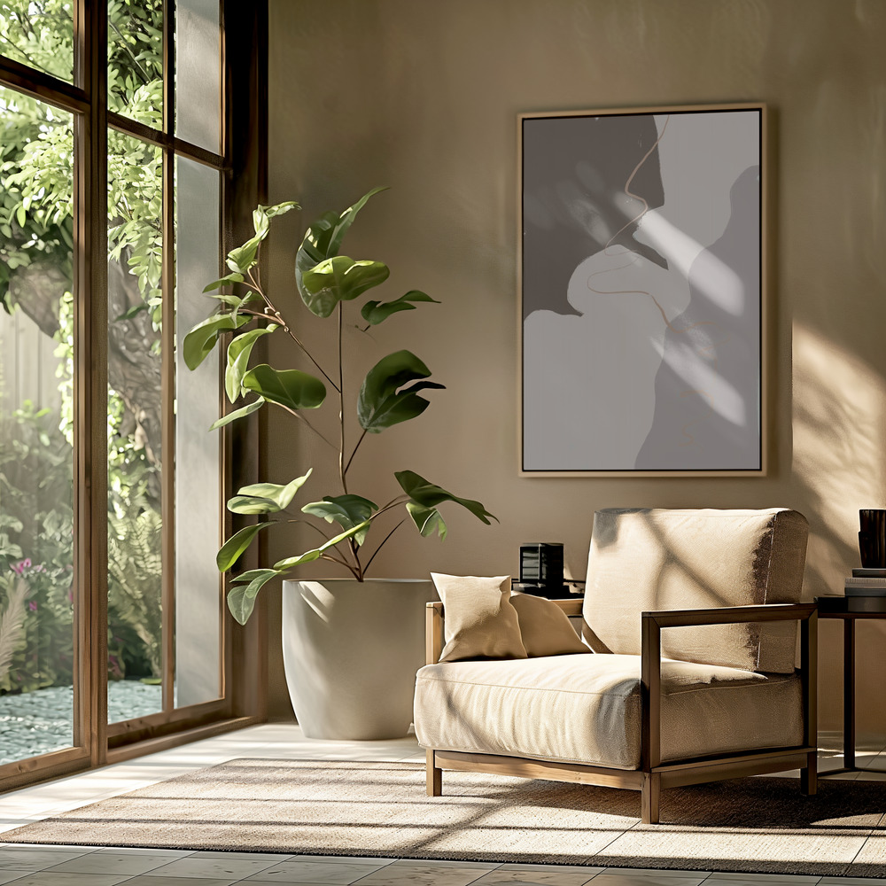 Canvas schilderi - Abstract in de woonkamer