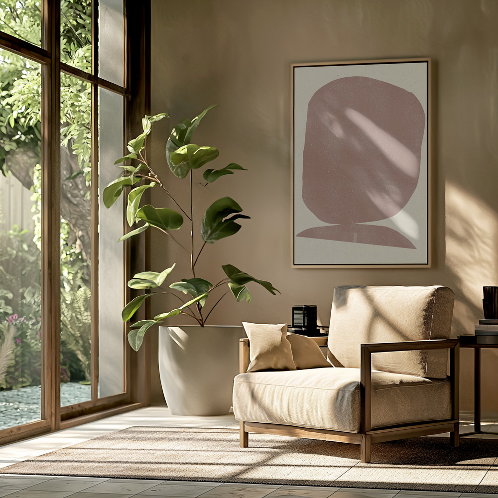 Toile - Earthy Stone dans le salon