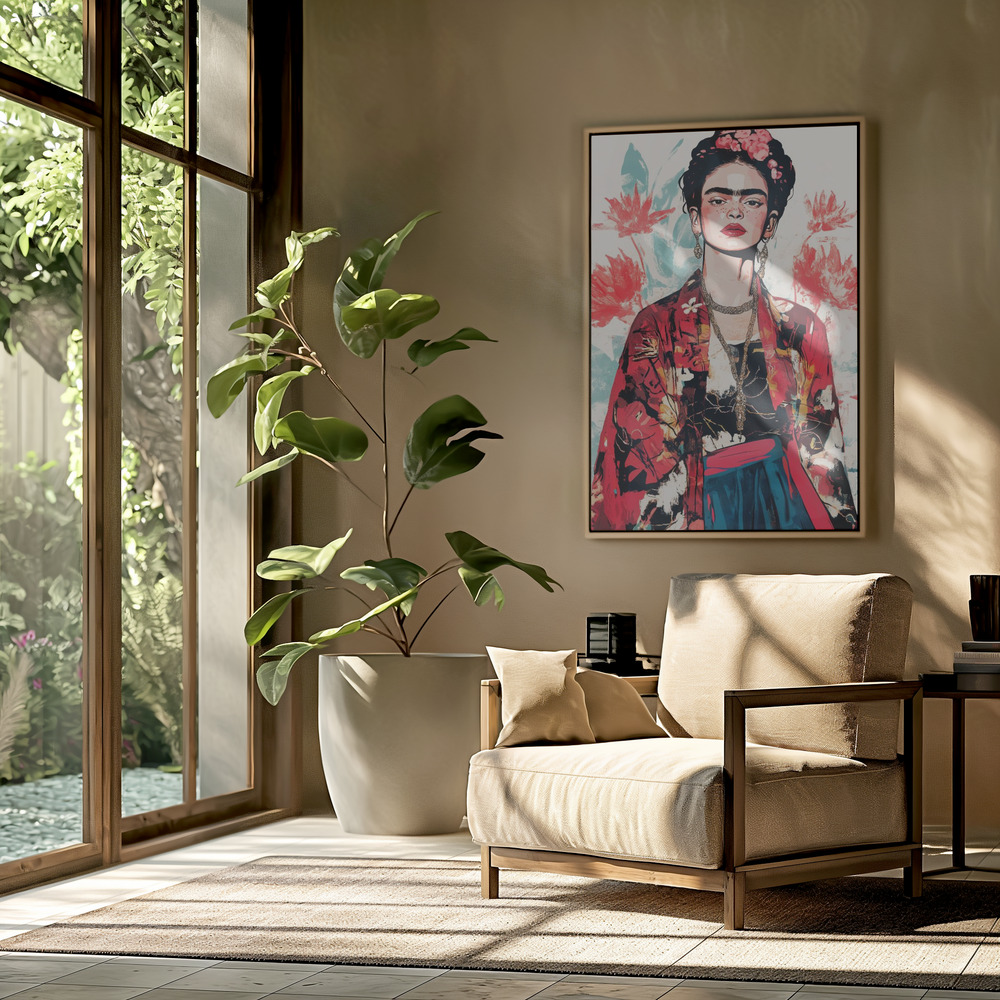 Canvas print - Autumn Frida in the livingroom