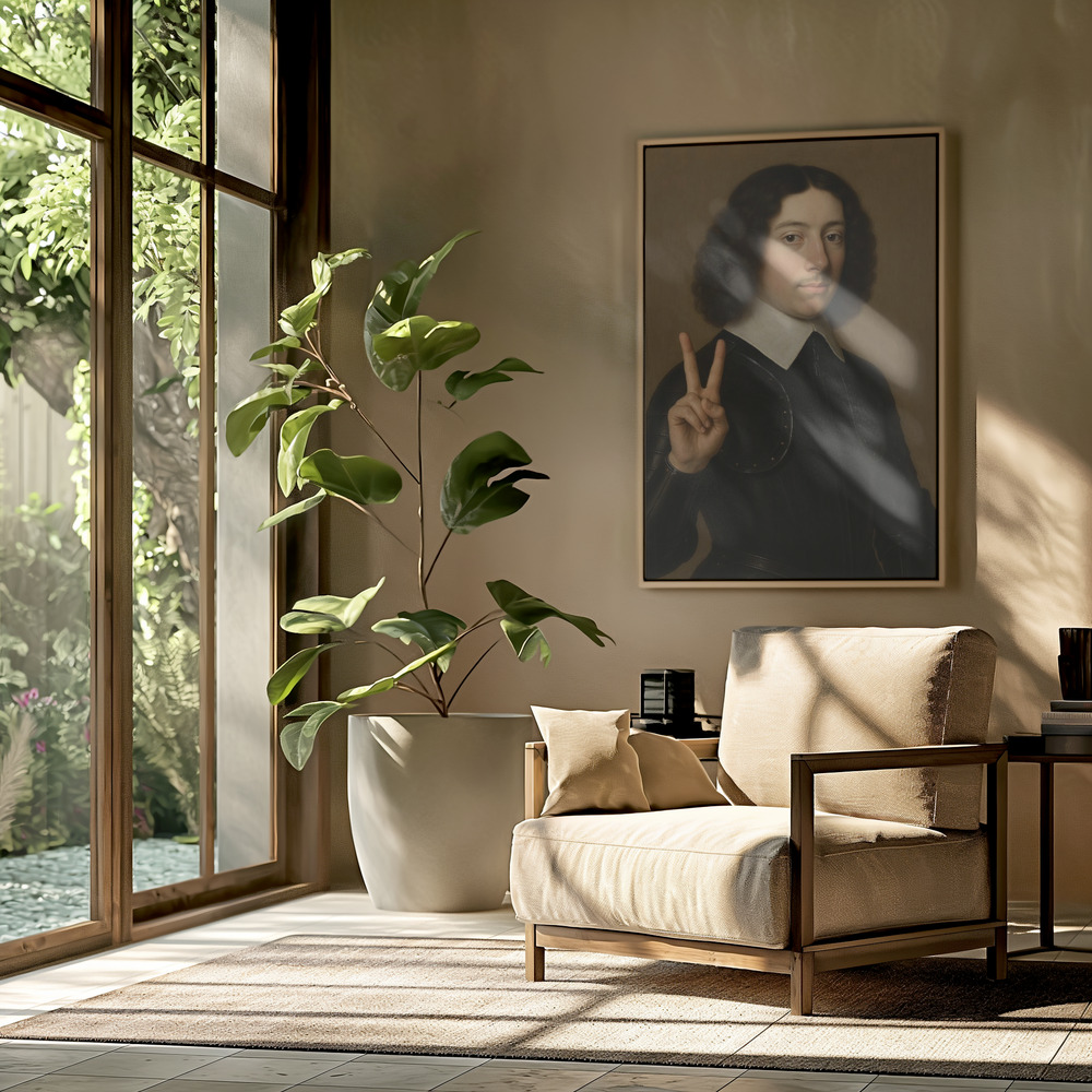 Canvas print - Playful Victory in the livingroom