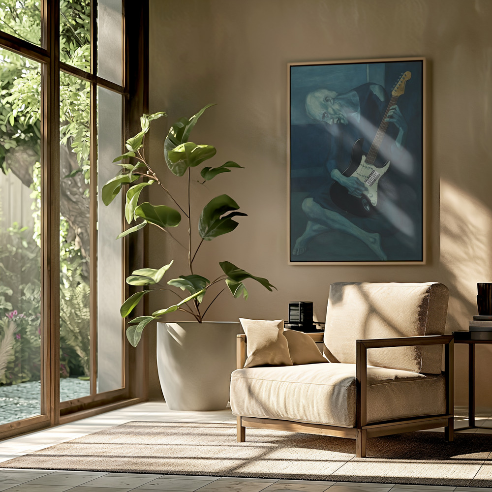 Canvas print - The Old Rocker in the livingroom