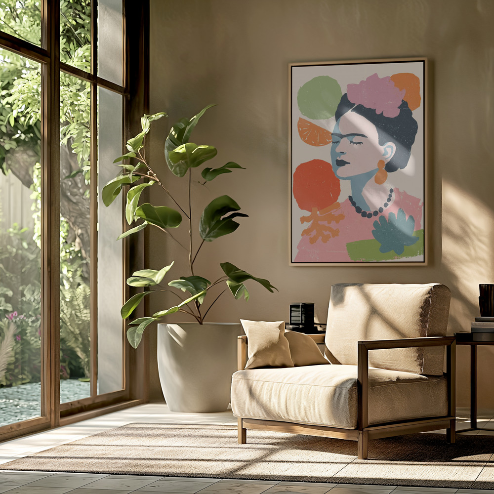 Canvas print - Frida primavera no 04 in the livingroom