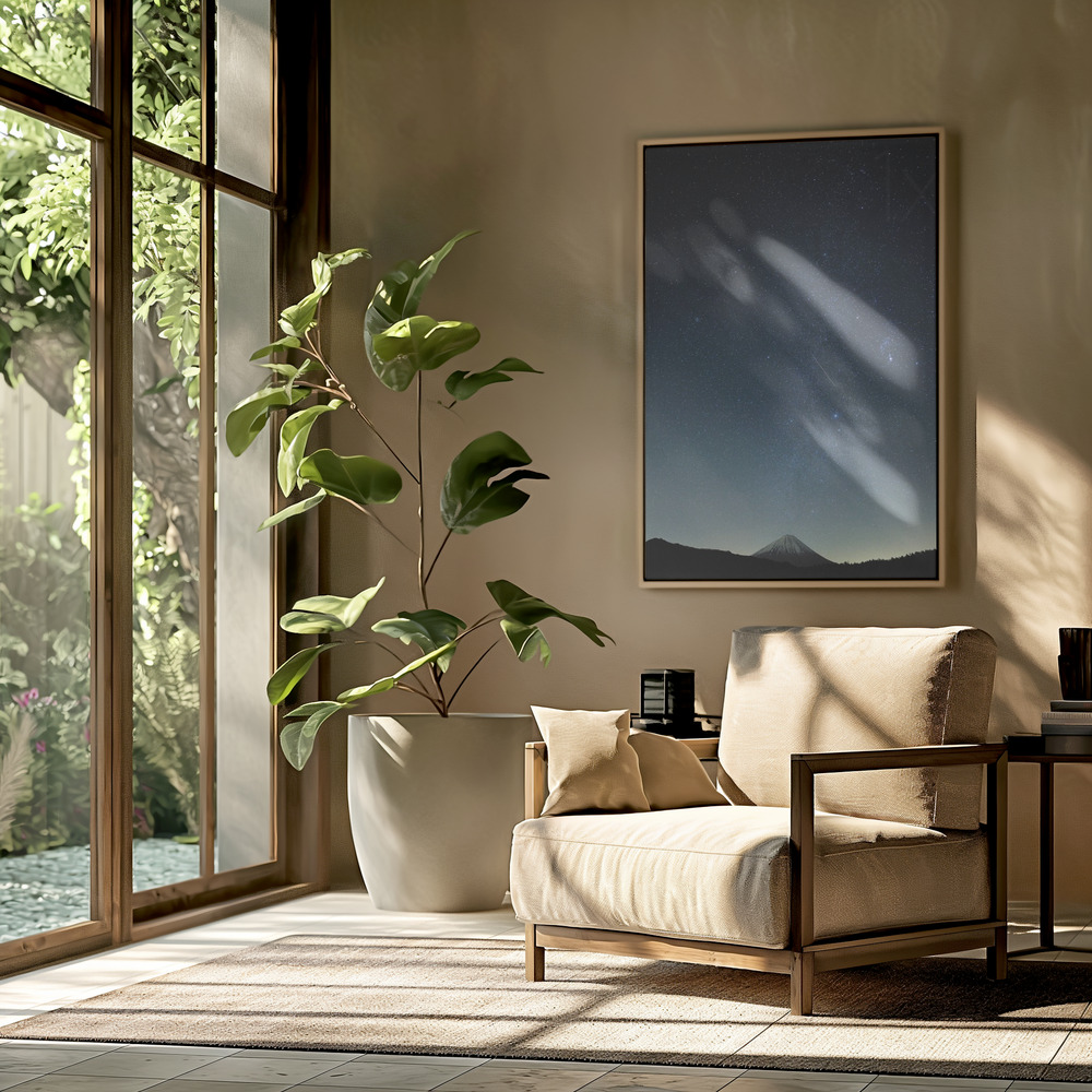 Canvas print - Meteor night in the livingroom