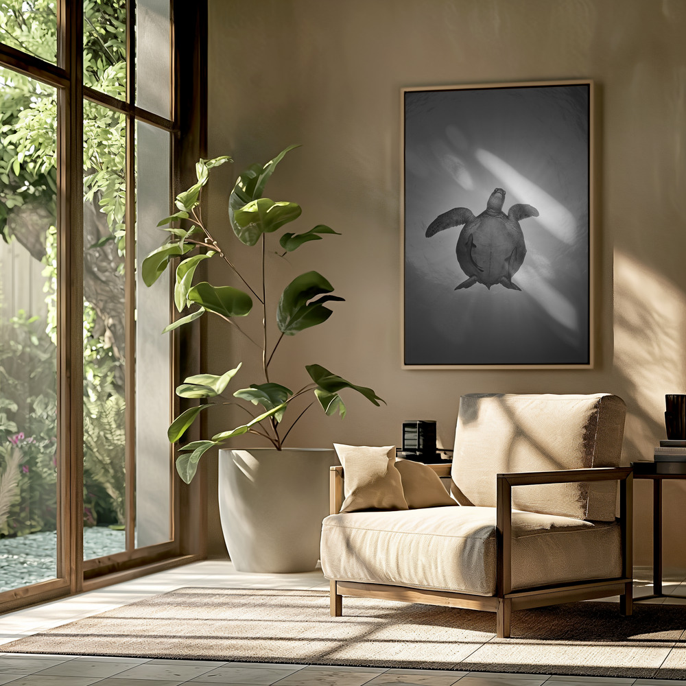Canvas schilderi - Sun in de woonkamer
