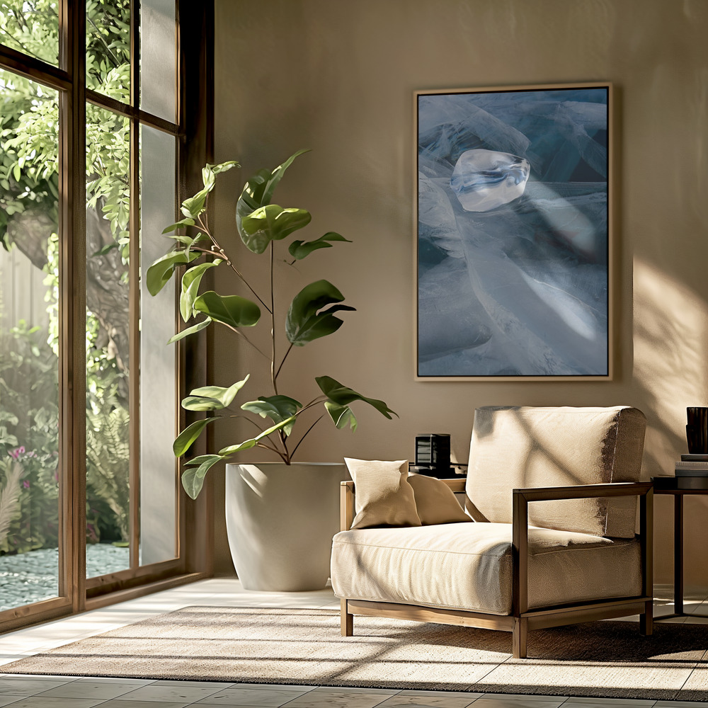 Canvas schilderi - Crystal in de woonkamer