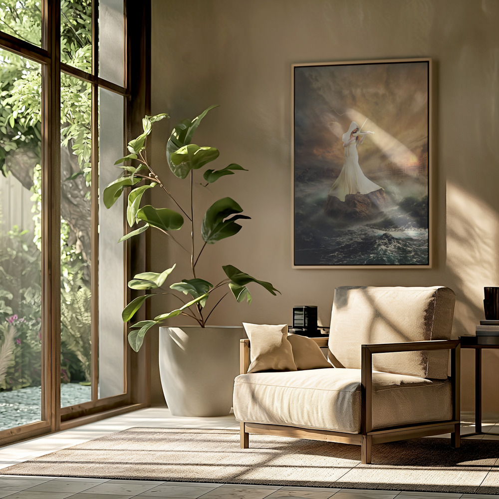 Canvas schilderi - Rhythm of the storms in de woonkamer
