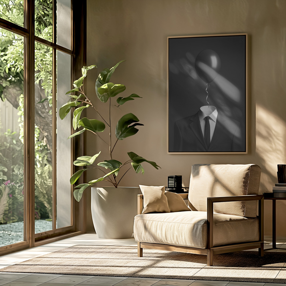 Canvas schilderi - Thoughts in de woonkamer