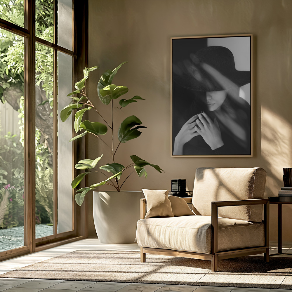 Canvas schilderi - Untitled in de woonkamer
