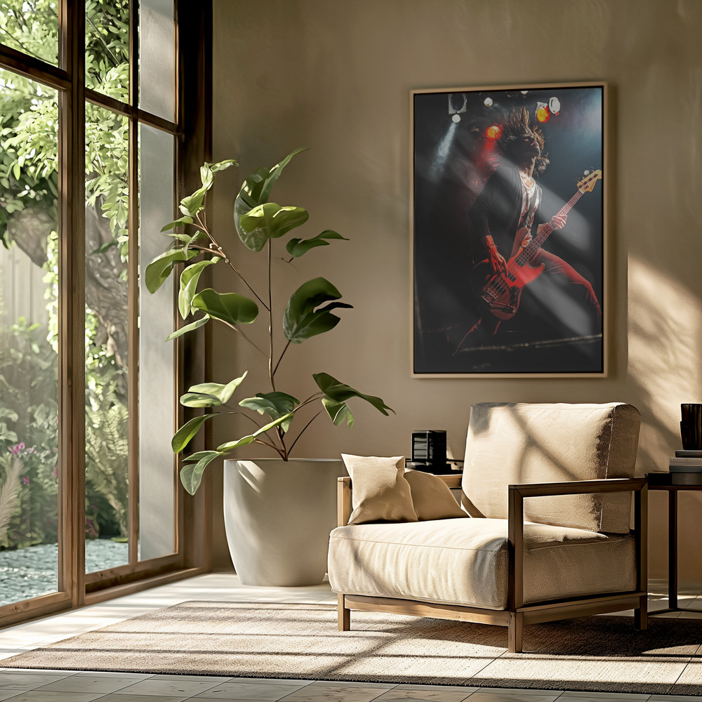 Canvas print - Livephotography in the livingroom