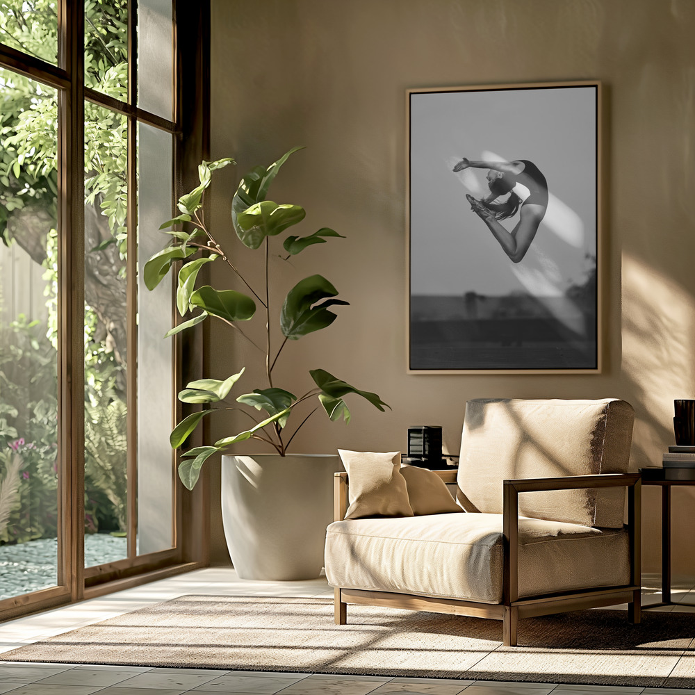 Canvas schilderi - No limits in de woonkamer