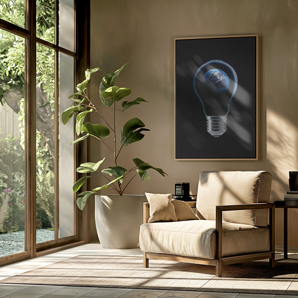 Canvas print - The 4 elements IV in the livingroom