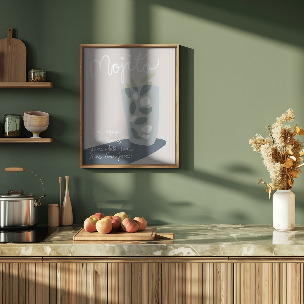 Plakat - Mojito i køkkenet