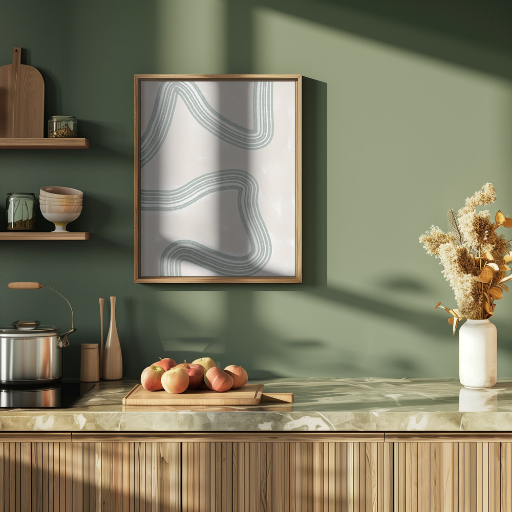 Poster - Abstracto Twist in cucina