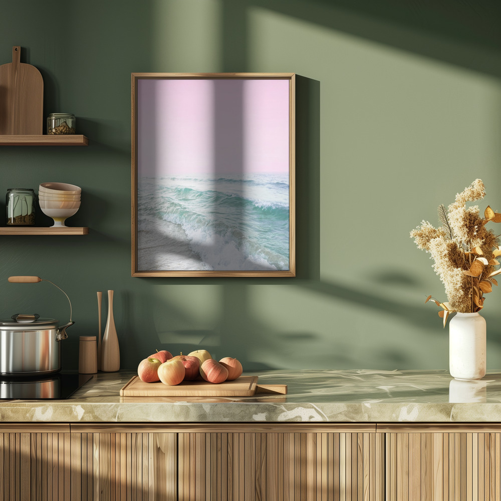 Poster - Pink Sky Beach in der Küche