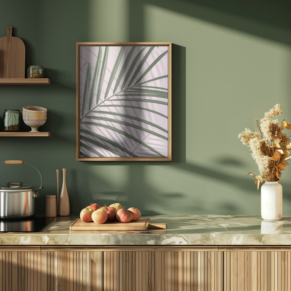 Plakat - Palm Leaf Shadow i køkkenet
