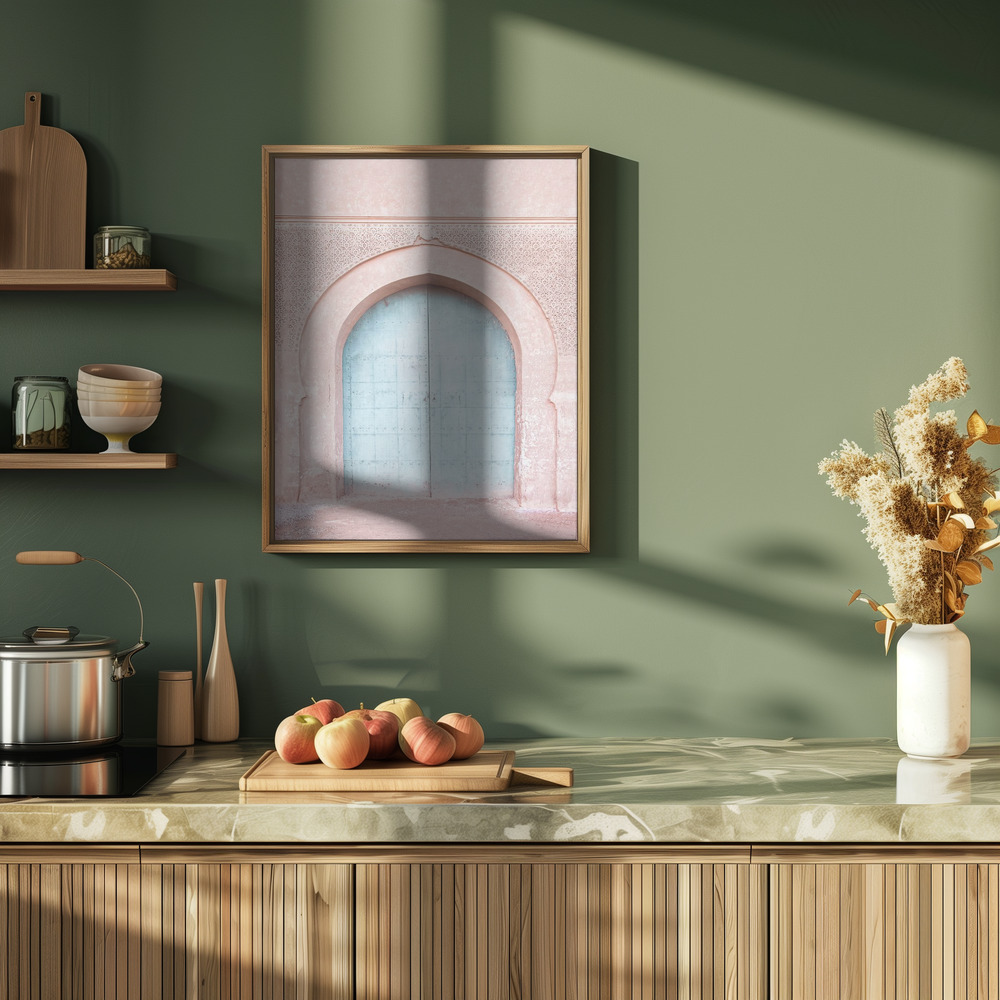 Poster - - Turquoise Door in cucina