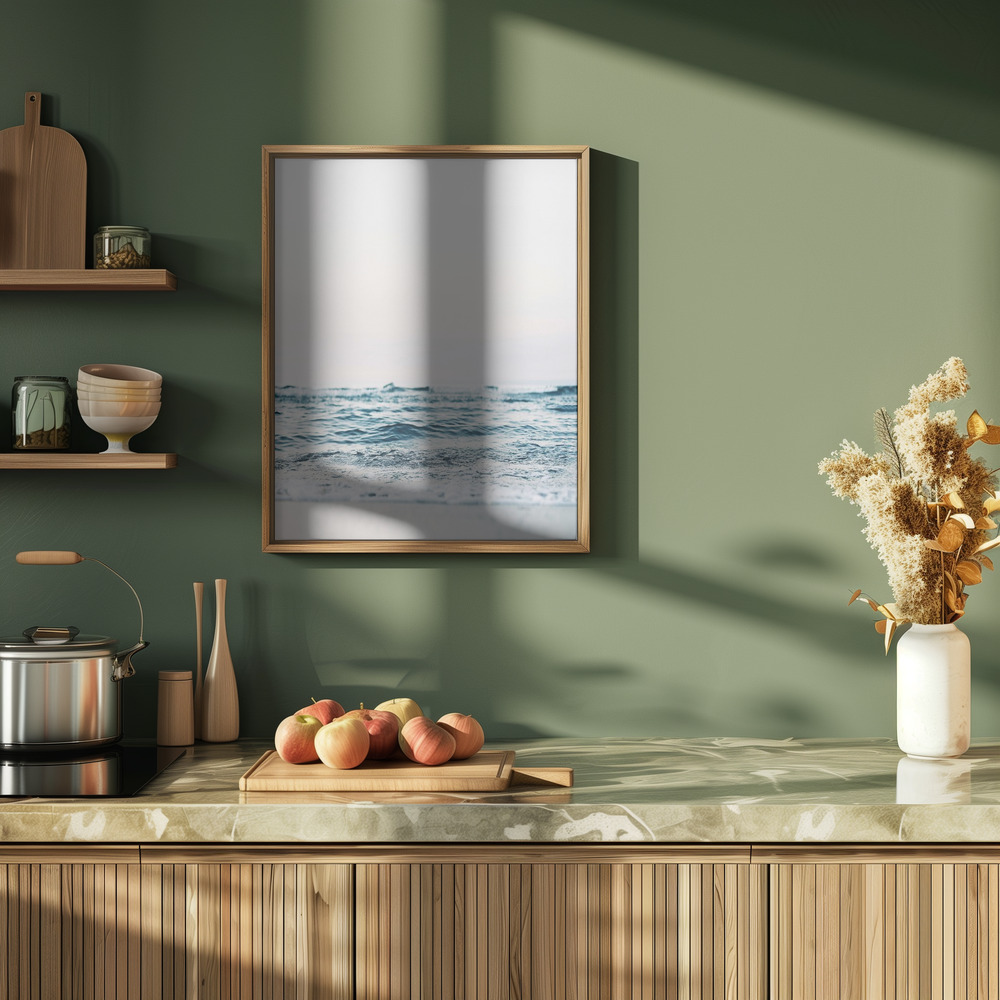 Poster - Abstract Waves in der Küche