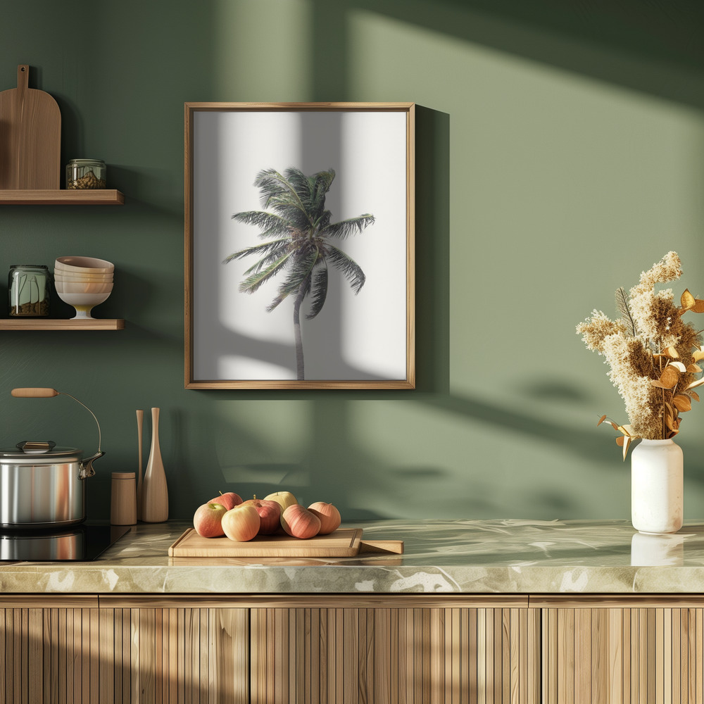 Plakat - Windy Palm Tree i køkkenet