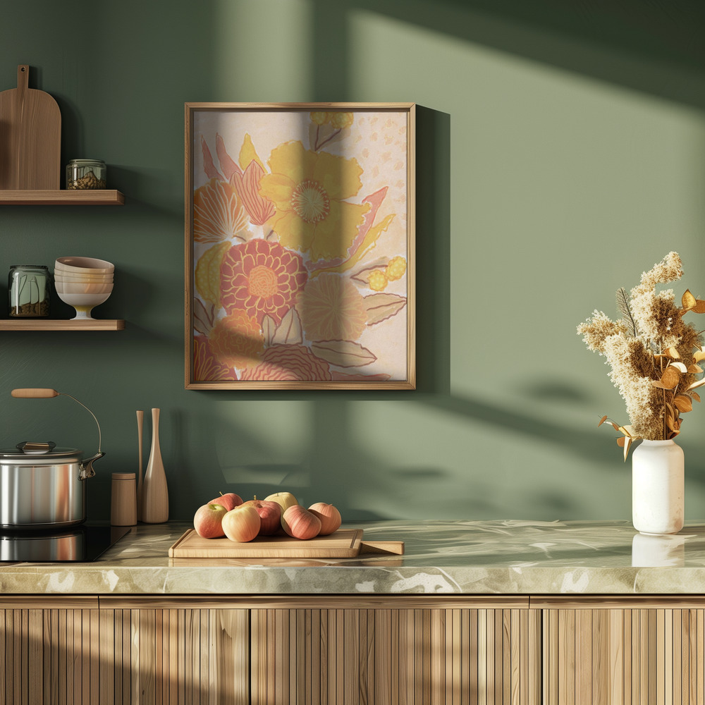 Plakat - Magic Bouquet i køkkenet