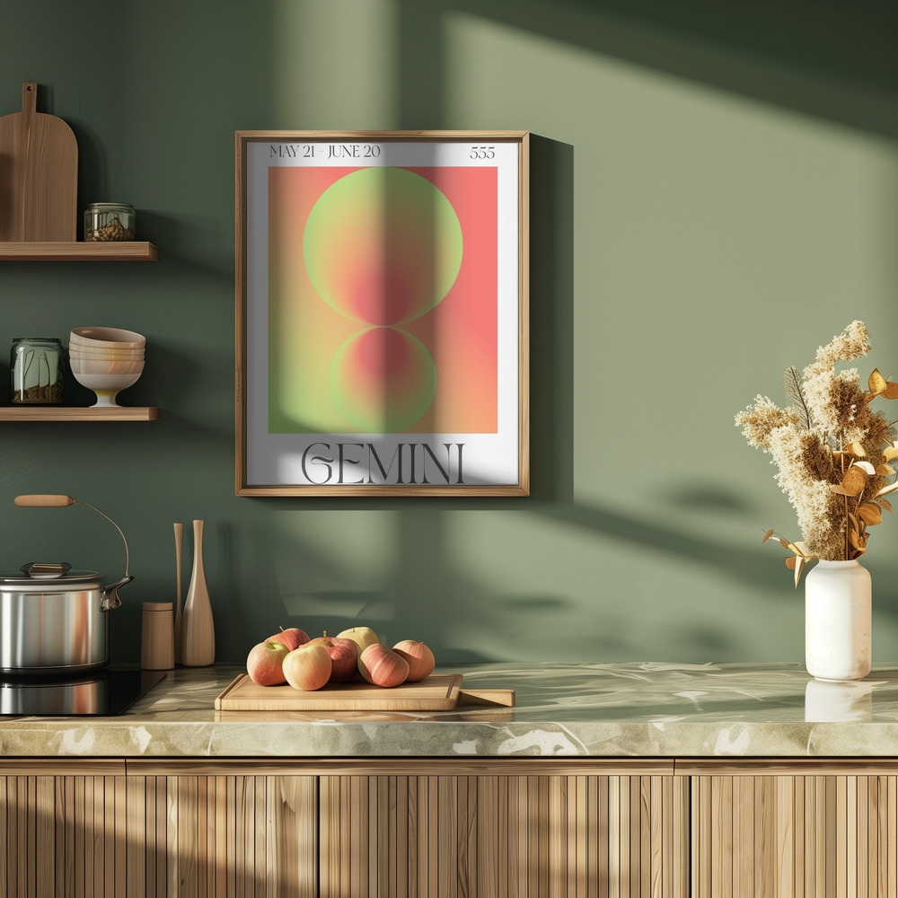 Poster - Gemini in der Küche