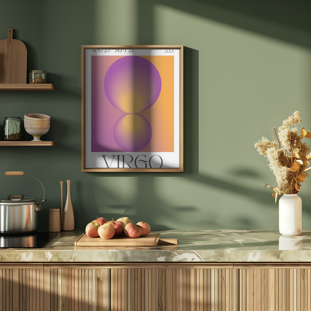 Poster - Virgo in der Küche