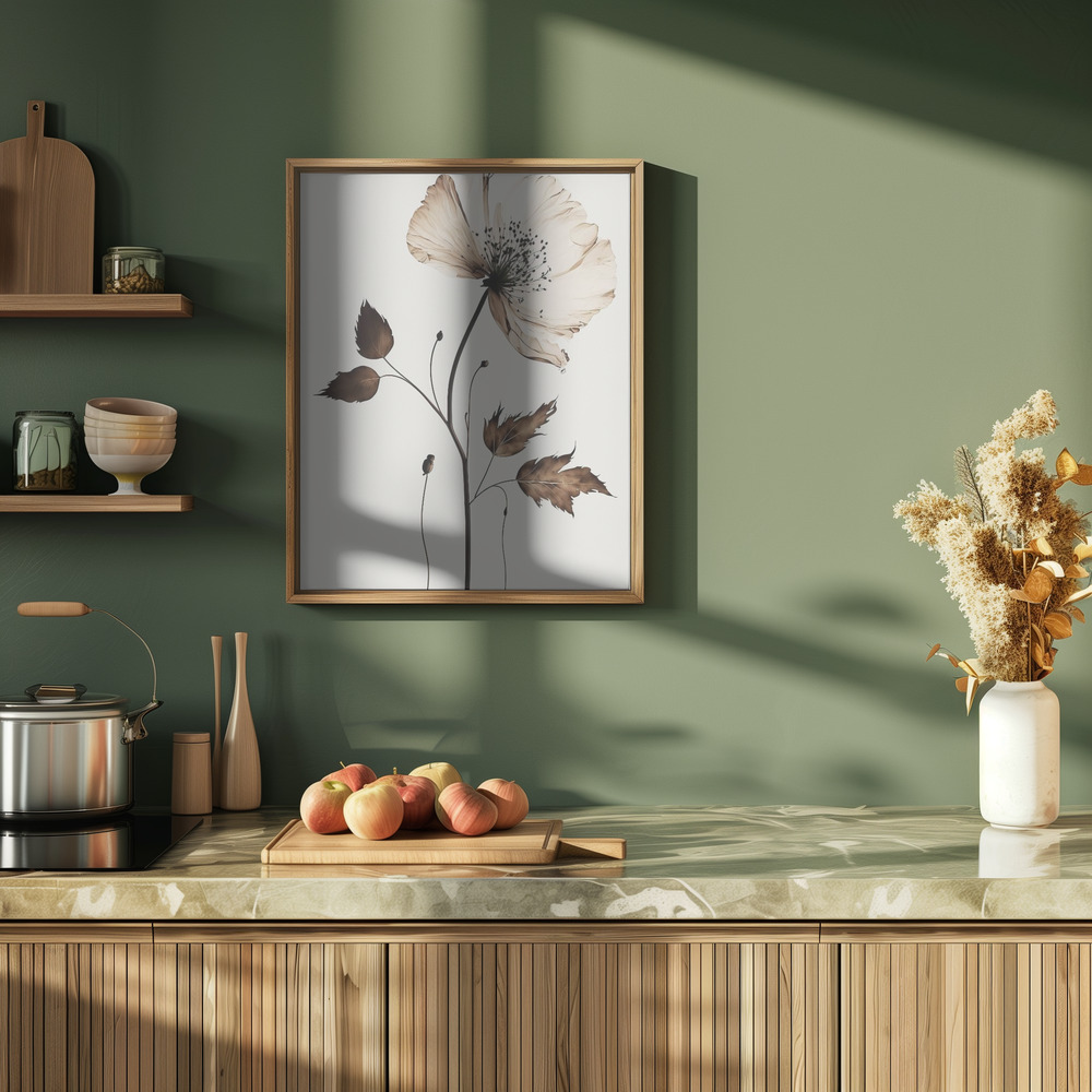 Plakat - The Coffee Flower i køkkenet