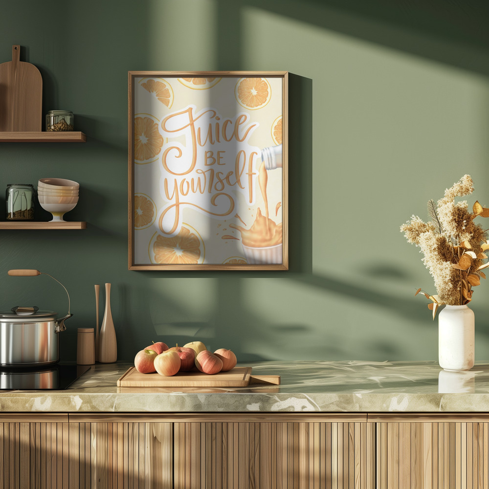Poster - Juice be Yourself in der Küche