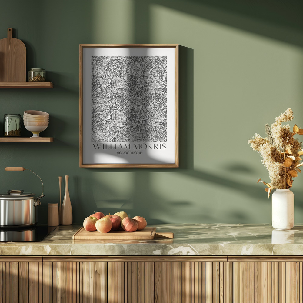 Poster - Marigold Monochrome in der Küche