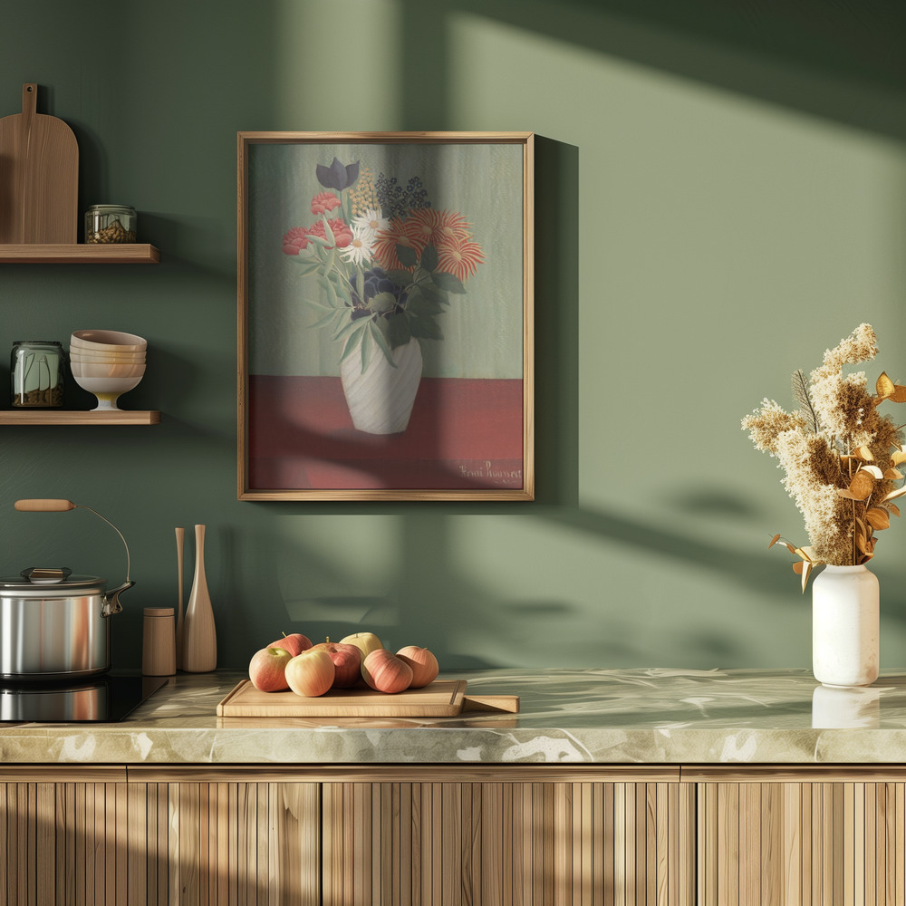 Poster - Bouquet De Fleurs in kitchen