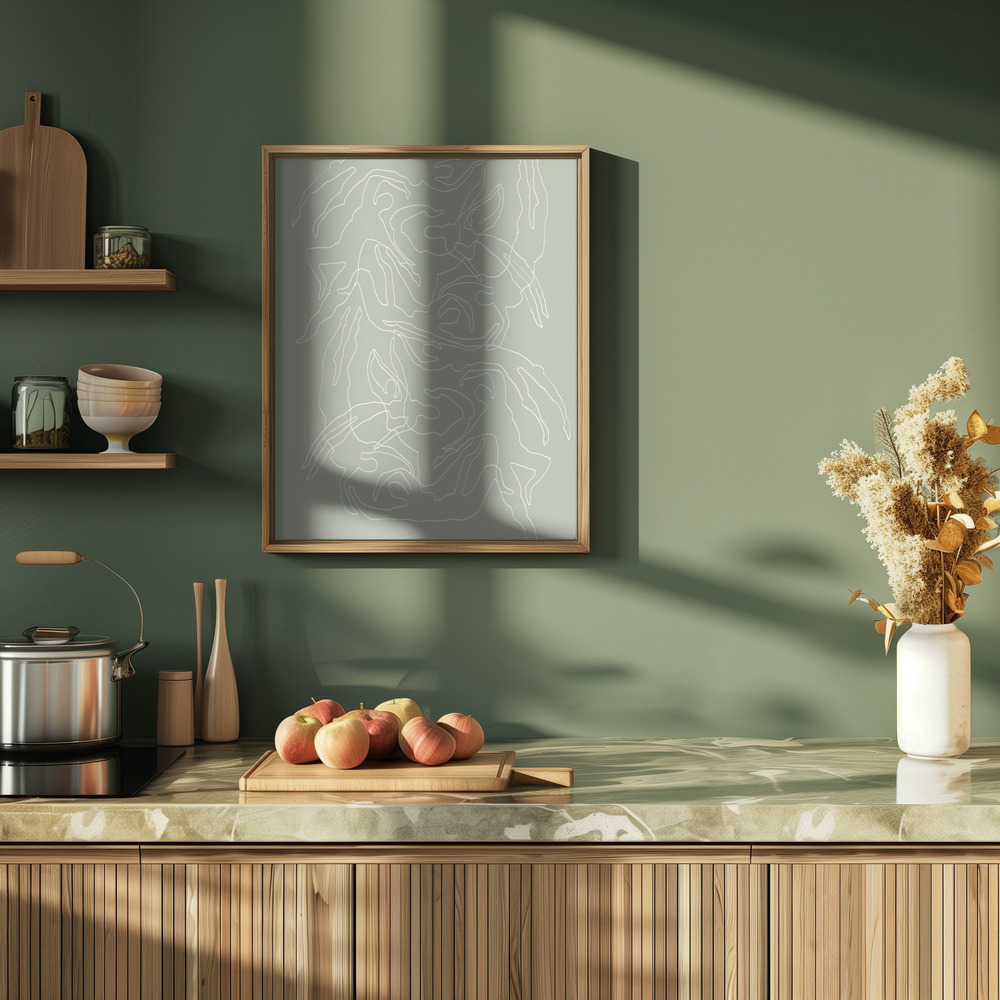 Poster - Swimmers Green in cucina