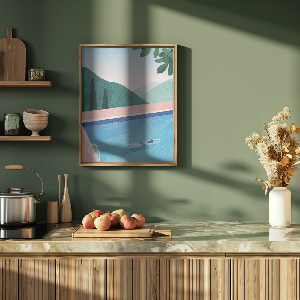 Affiche - Swimming Pool ii dans la cuisine