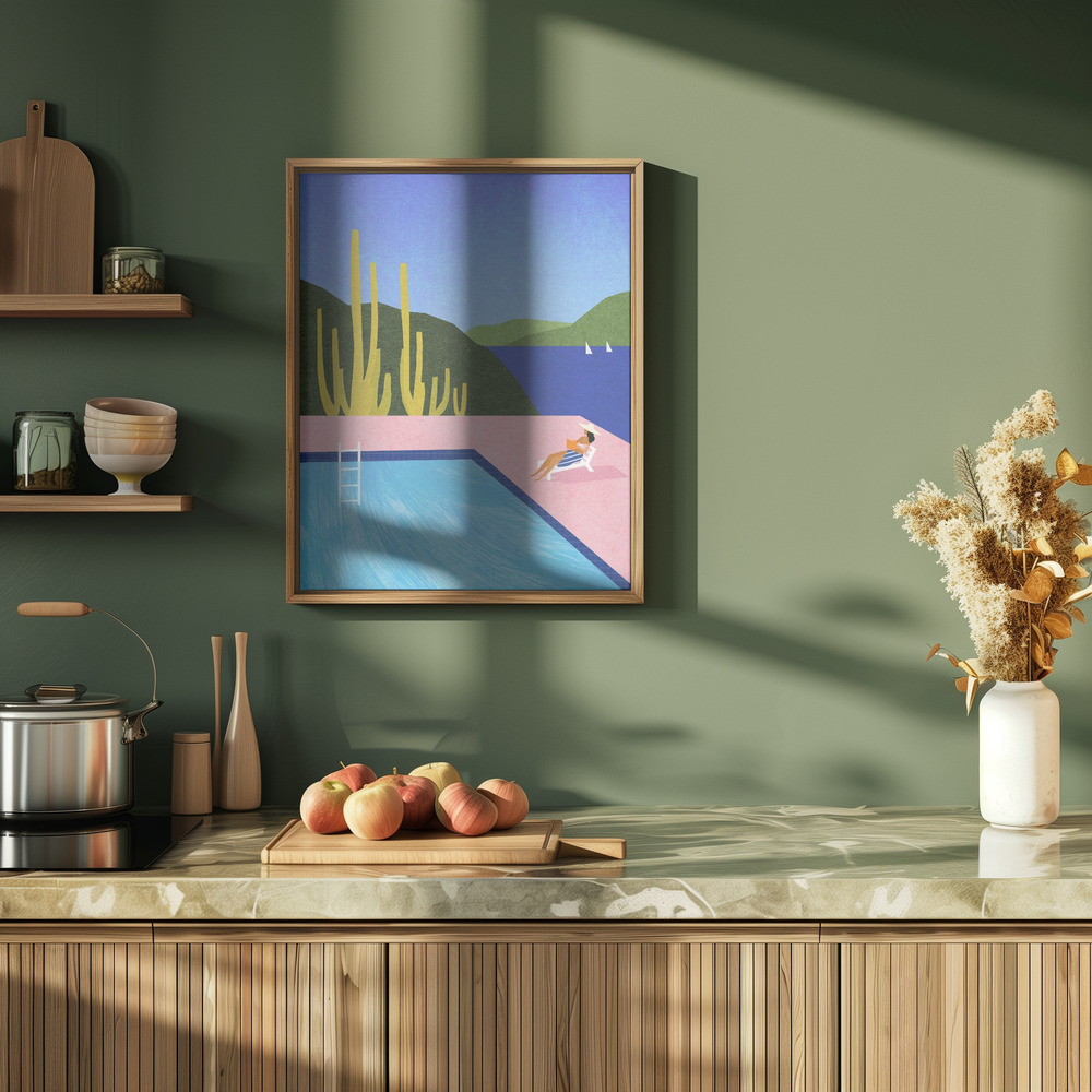 Plakat - Swimming Pool w kuchni