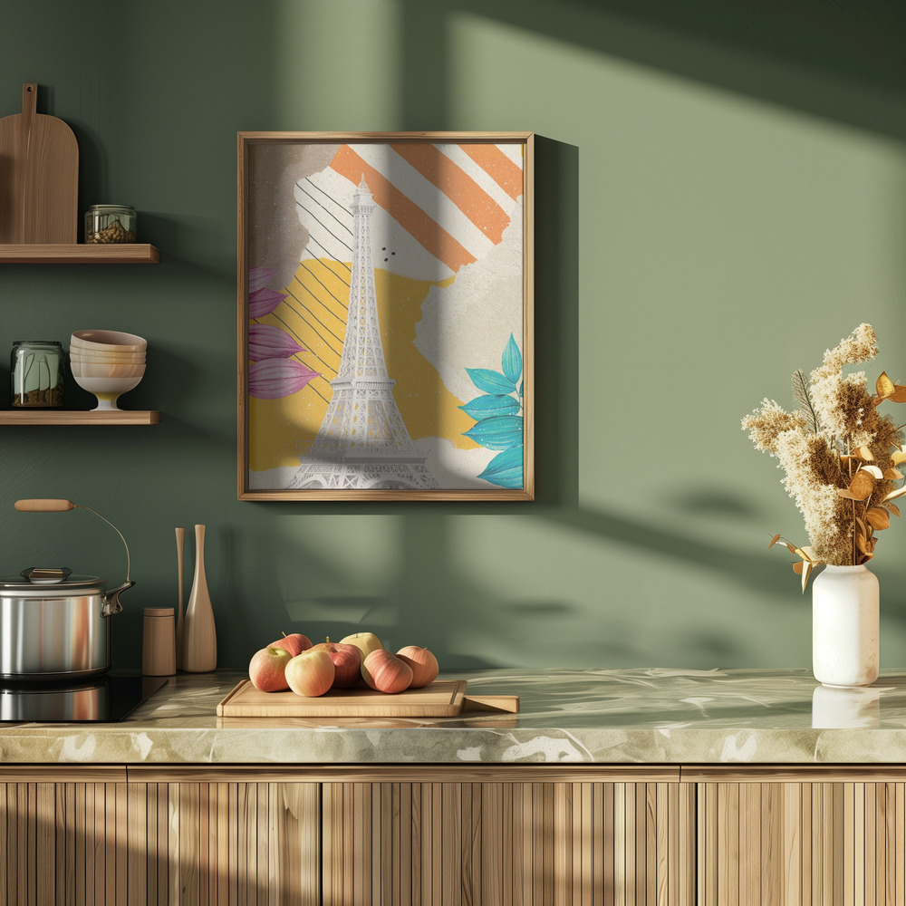 Plakat - Spring in Paris i køkkenet