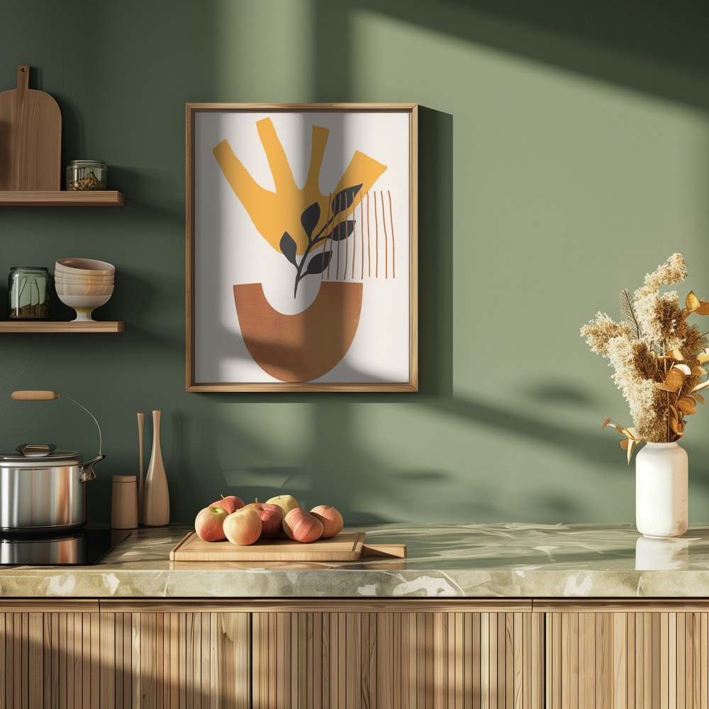 Poster Sunshine Flower No.5 - Affisch i köket