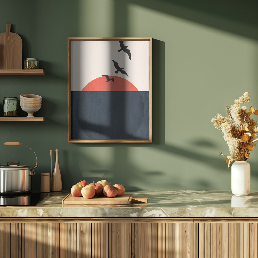 Poster - Sunset Breeze in de keuken