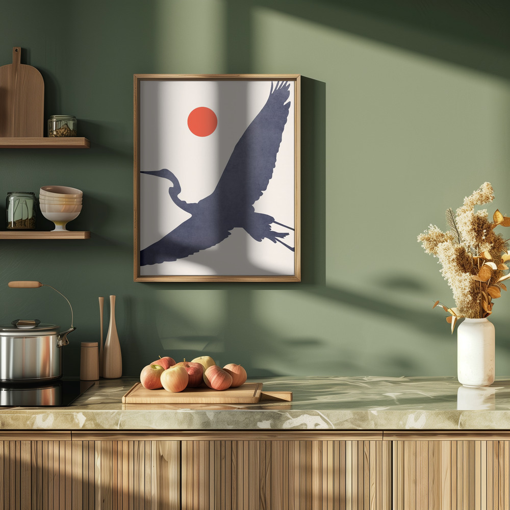 Poster Crane - Affisch i köket