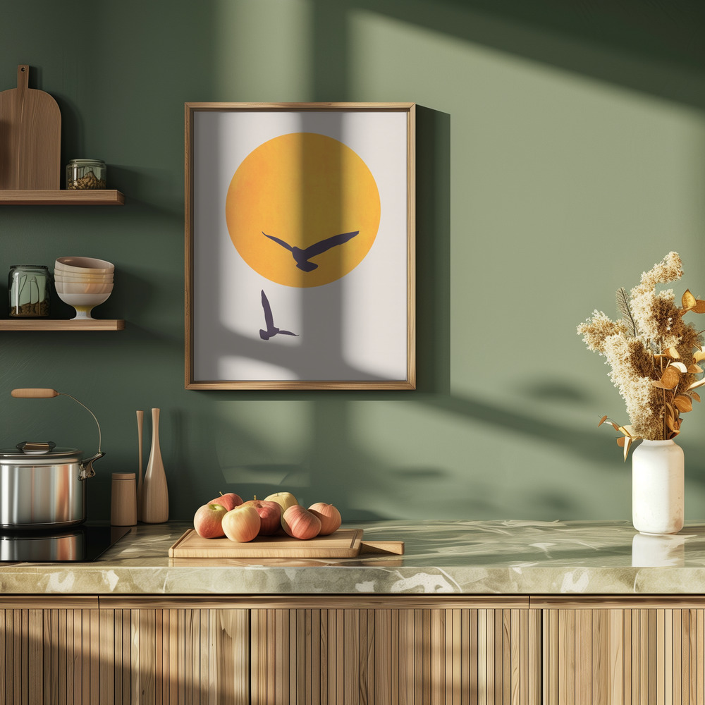 Poster Birds In the Sky - Affisch i köket