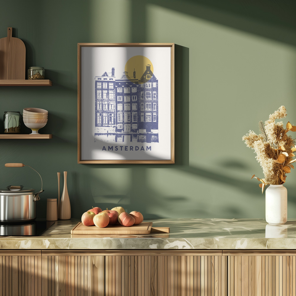 Poster - Amsterdam ★★★ in kitchen