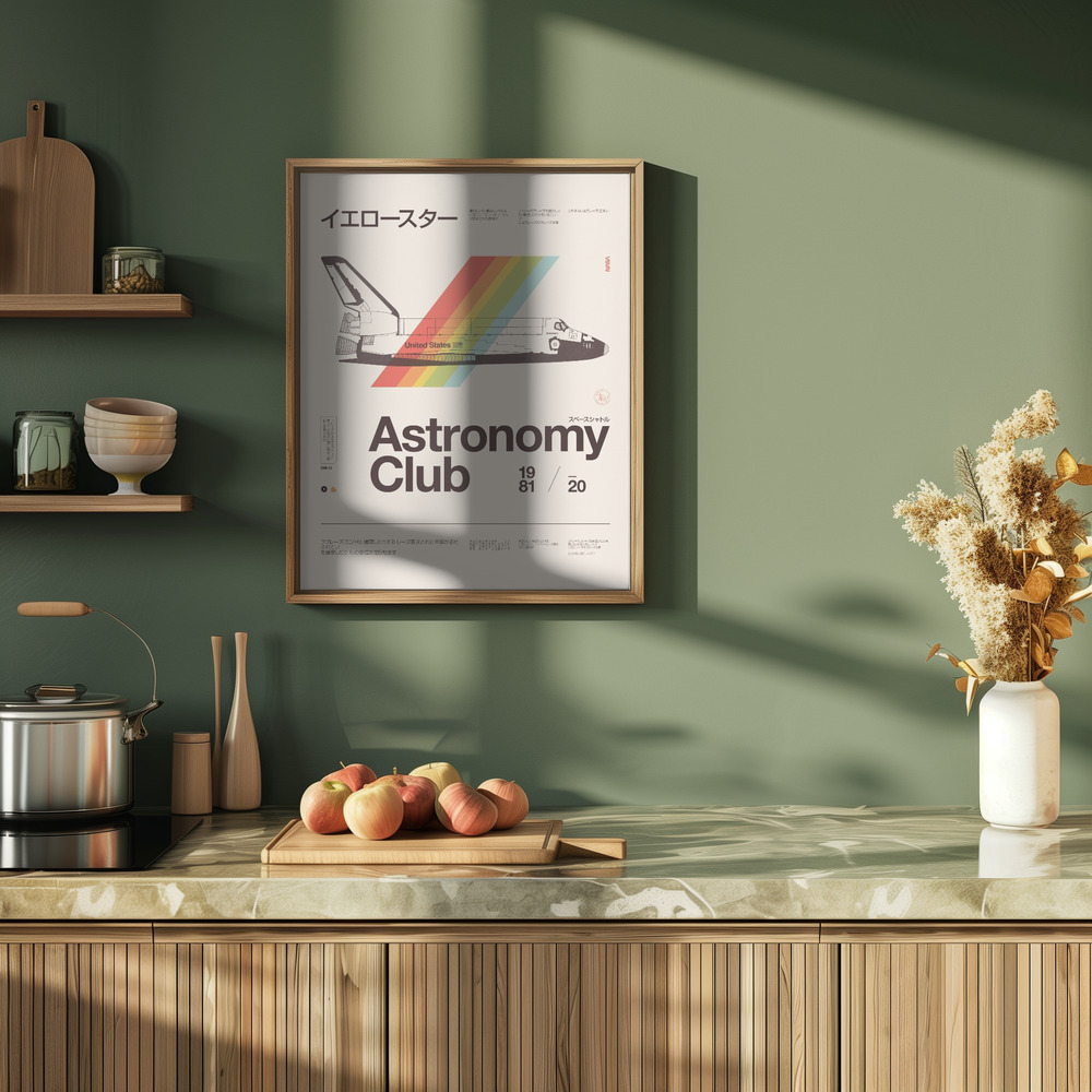 Poster - Astronomy Club ★★★ S in kitchen