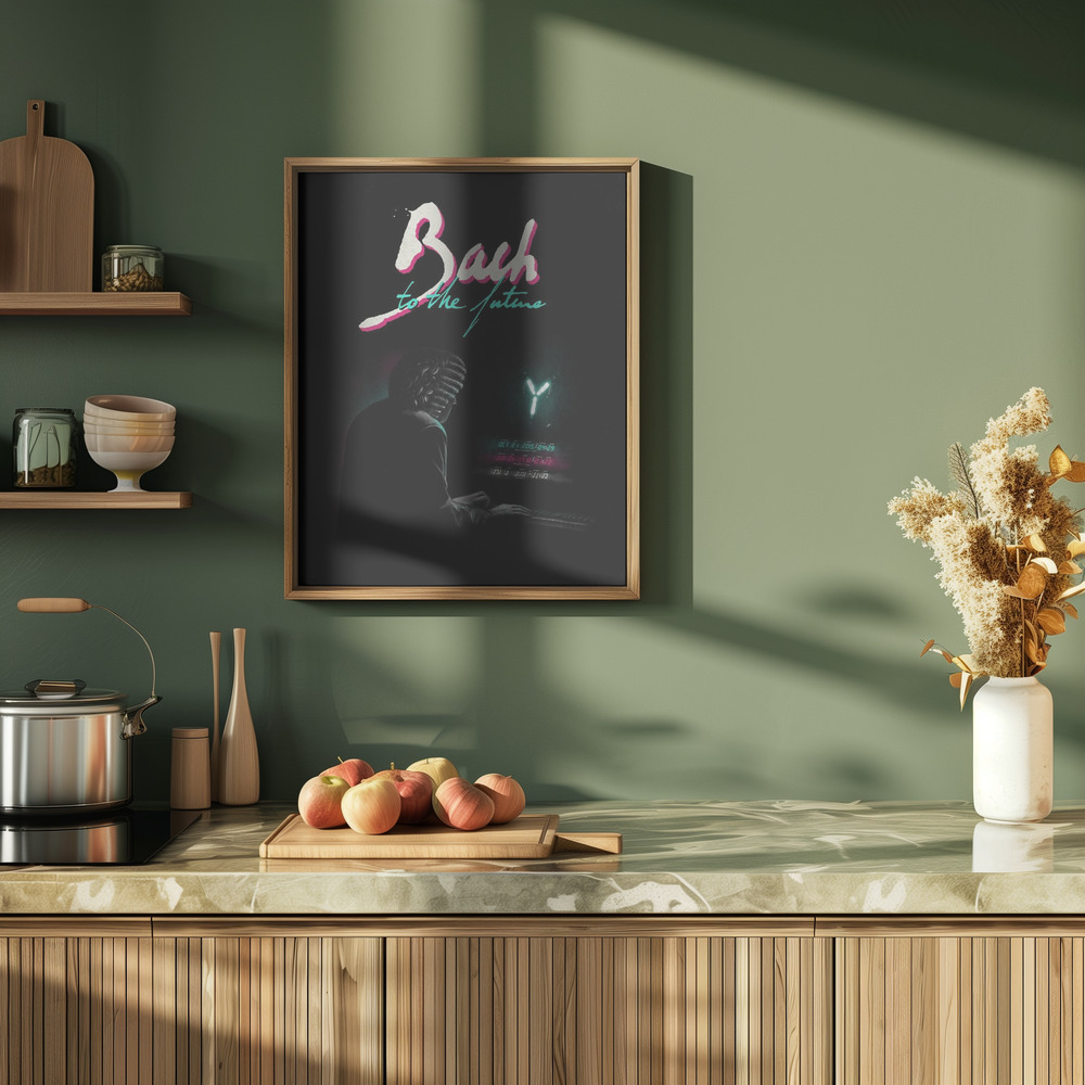 Plakat - Bach To The Future Nº2 i køkkenet